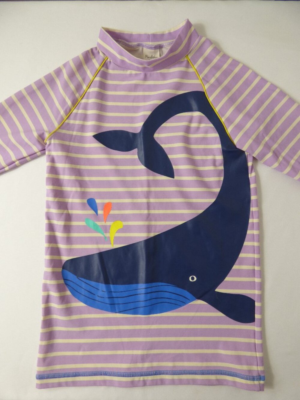 Mini Boden Whale Graphic Rashguard, Size 9-10 Years